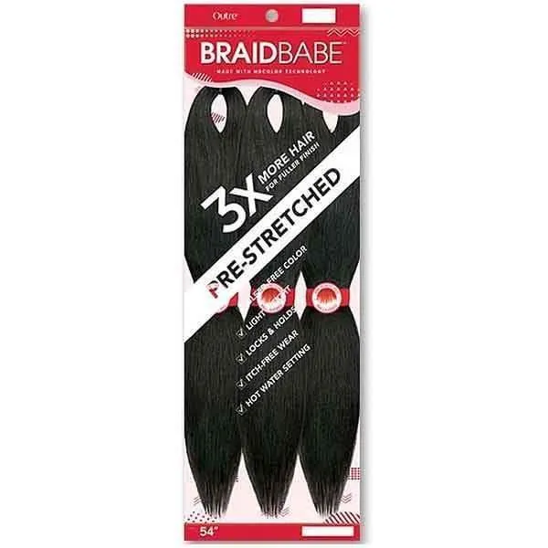 Outre Synthetic Pre Stretched Braid - 3X BABE 54"