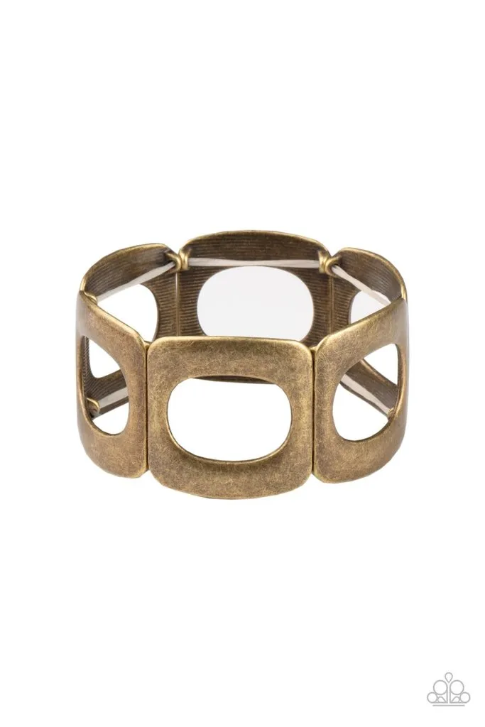 Paparazzi - In OVAL Your Head - Brass Bracelet