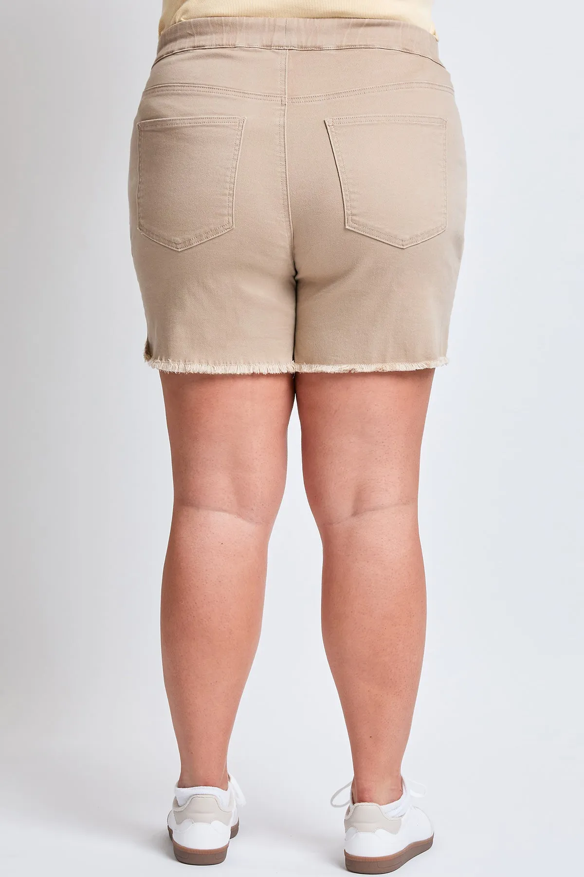 Plus Frayed Hem Pull-on Shorts,  Pack of 6