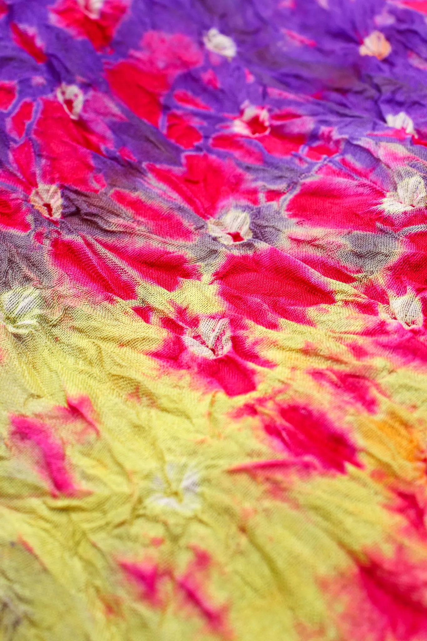 Rainbow Silk Tie Dye Caftan