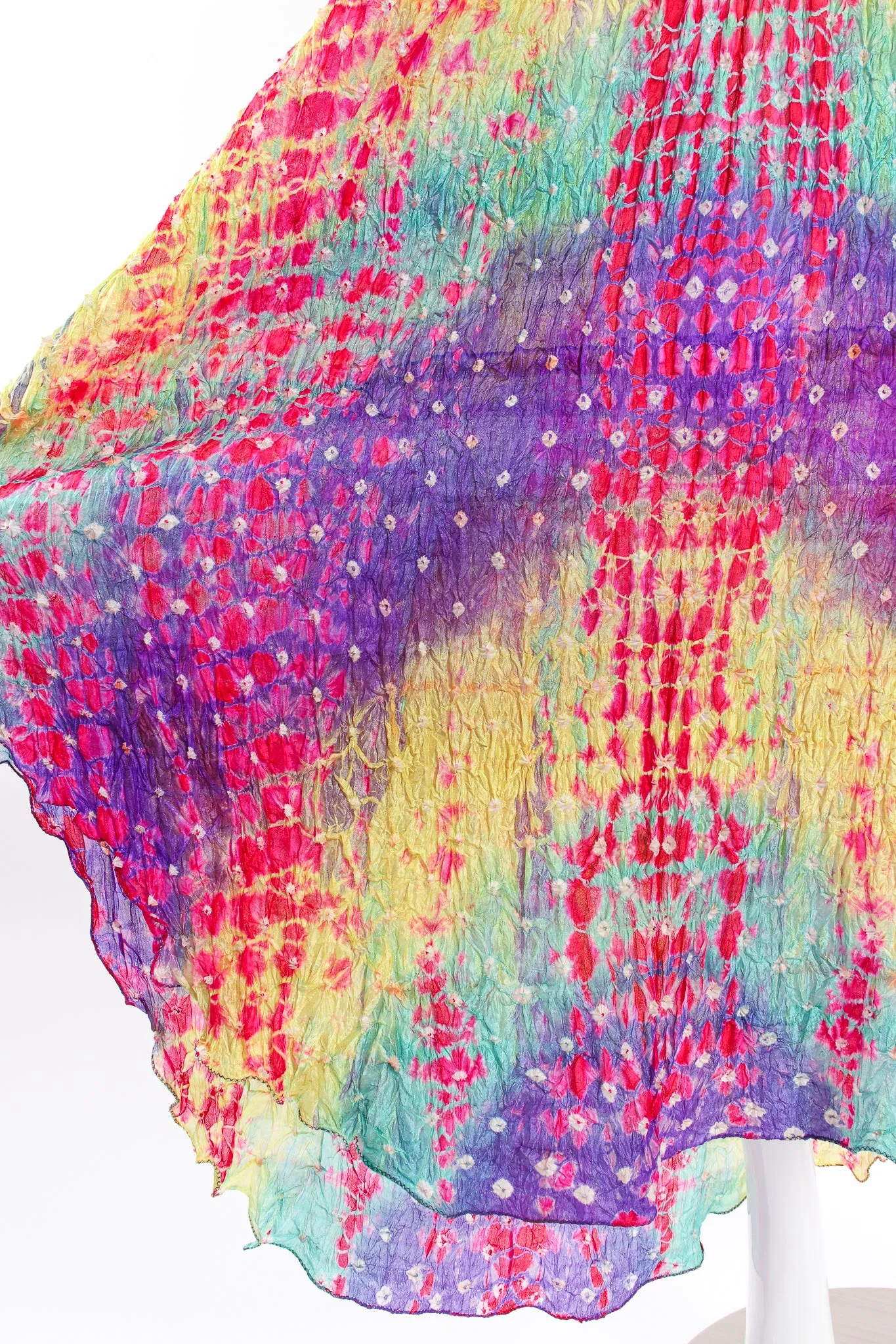 Rainbow Silk Tie Dye Caftan