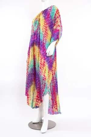 Rainbow Silk Tie Dye Caftan