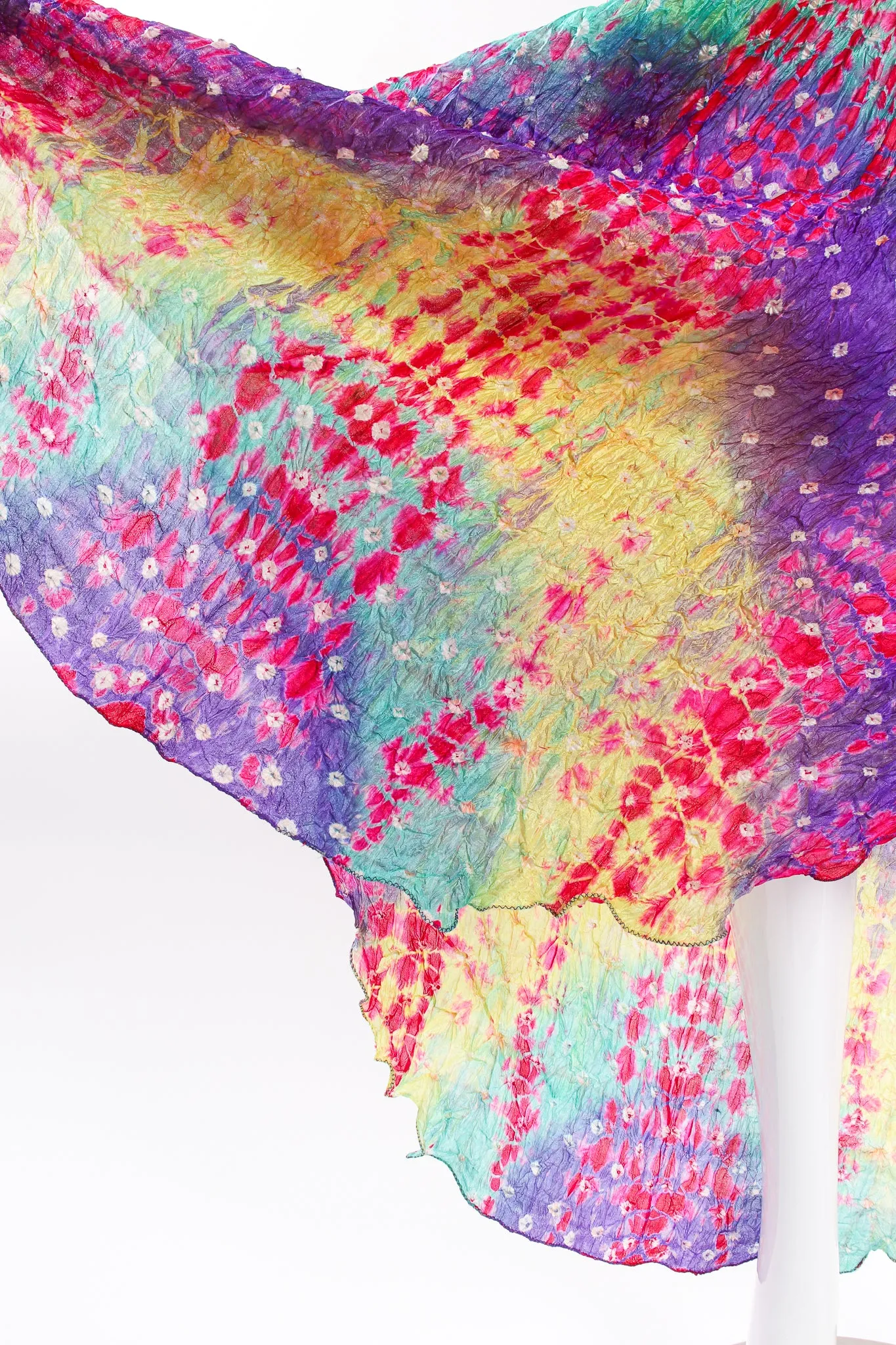 Rainbow Silk Tie Dye Caftan