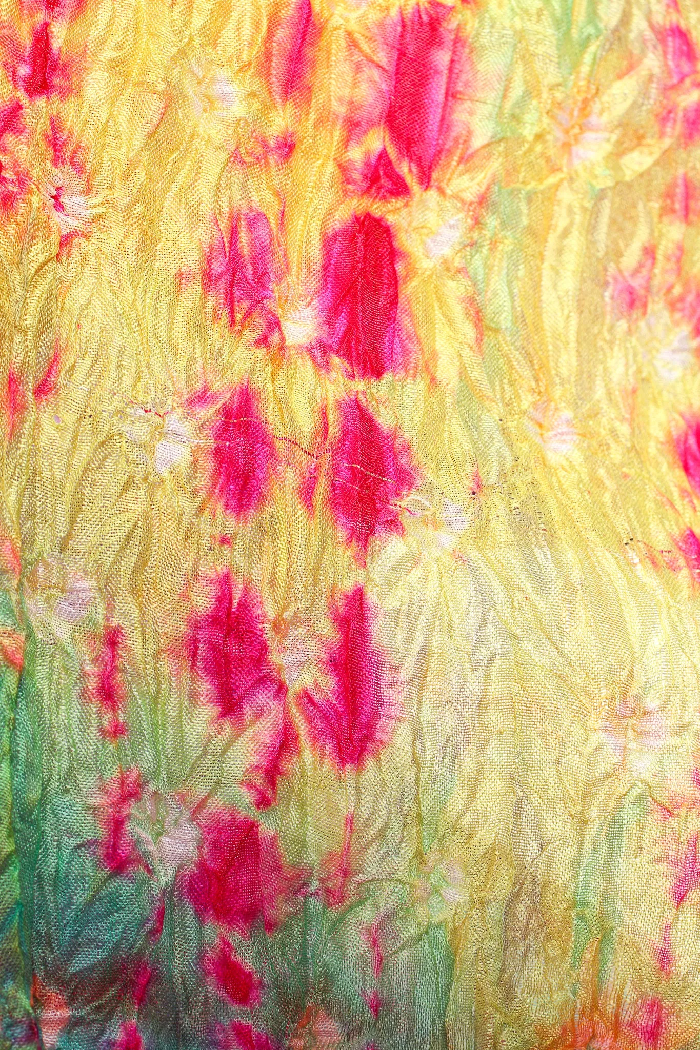 Rainbow Silk Tie Dye Caftan