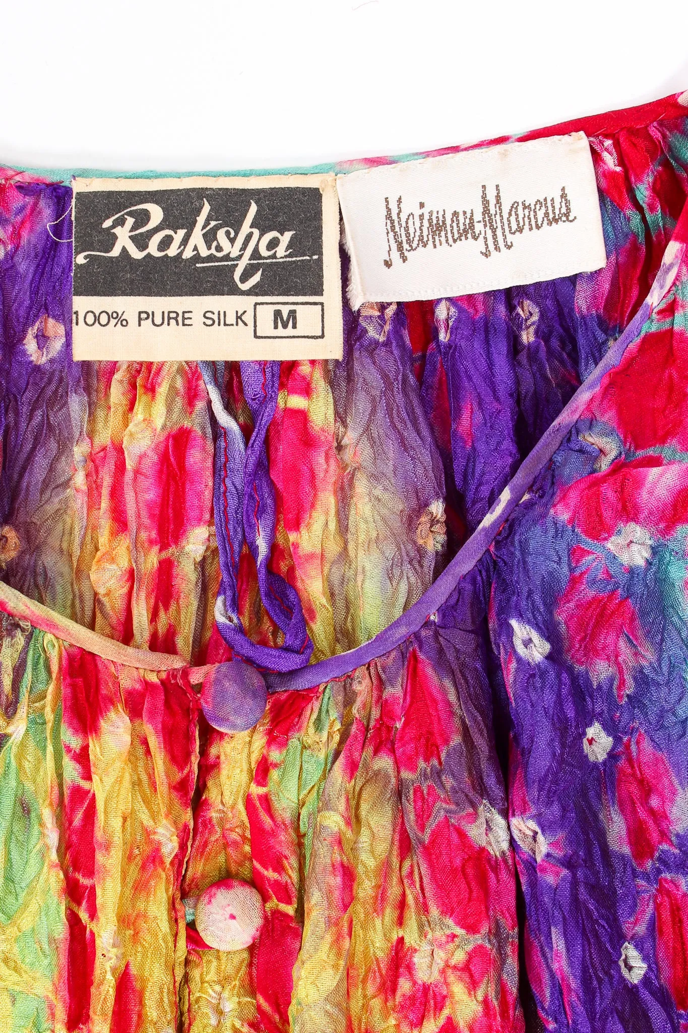 Rainbow Silk Tie Dye Caftan