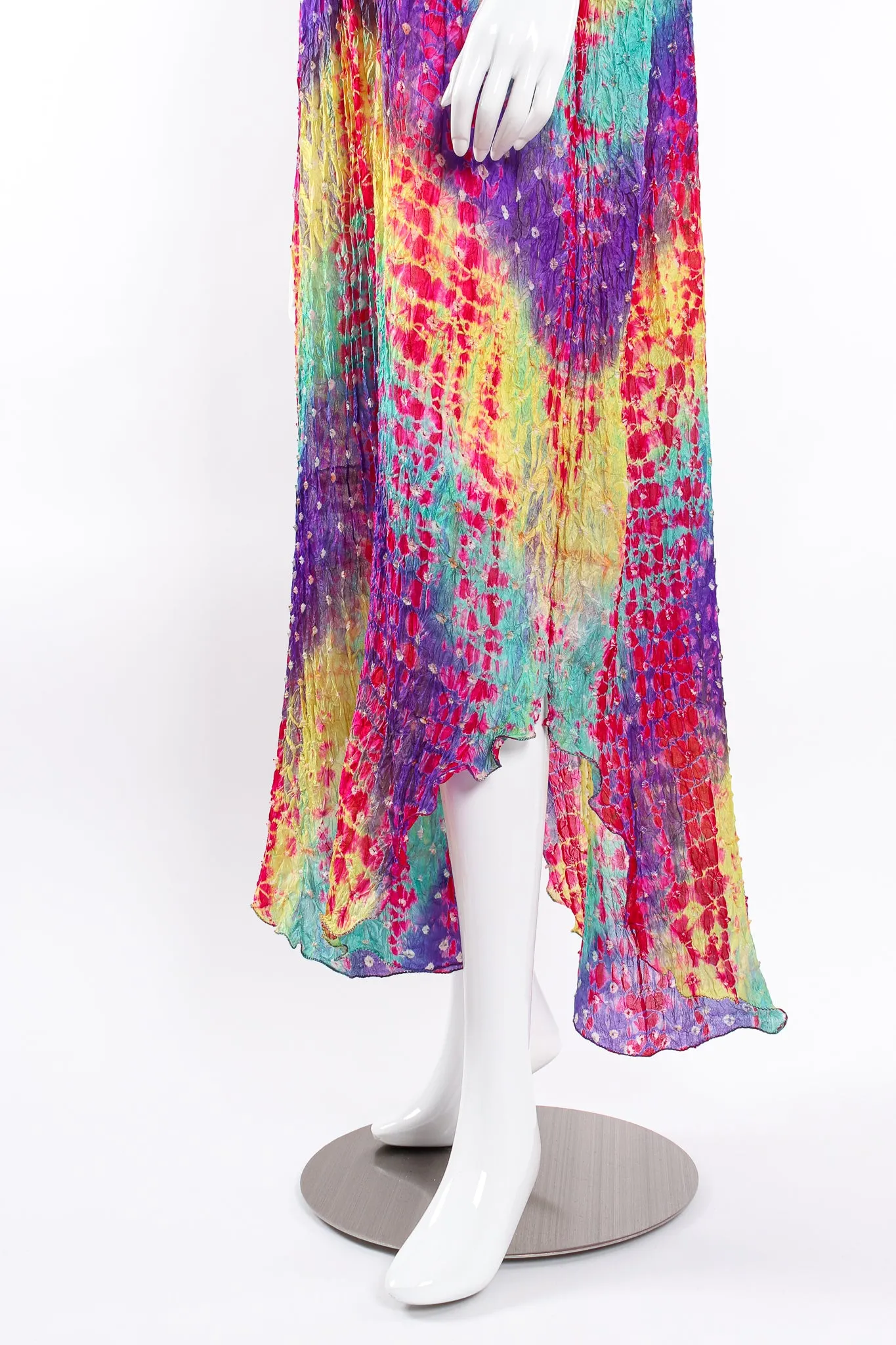 Rainbow Silk Tie Dye Caftan