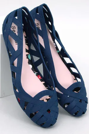 Rubber ballet flats