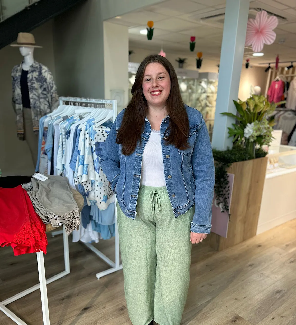 Sage Lightweight Trousers Kirsty