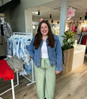 Sage Lightweight Trousers Kirsty