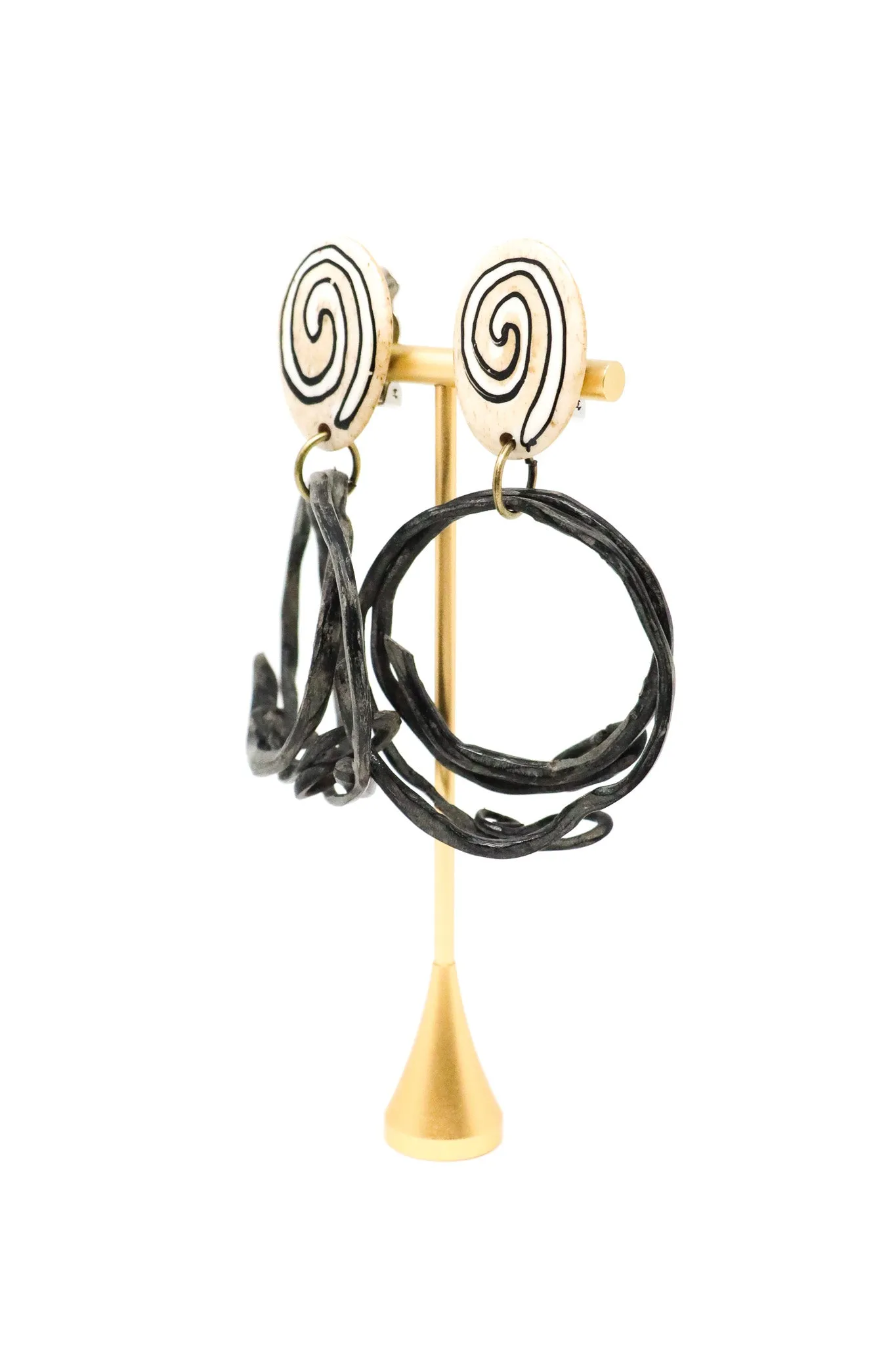 Sally Bass Wreath Clip-On Earrings