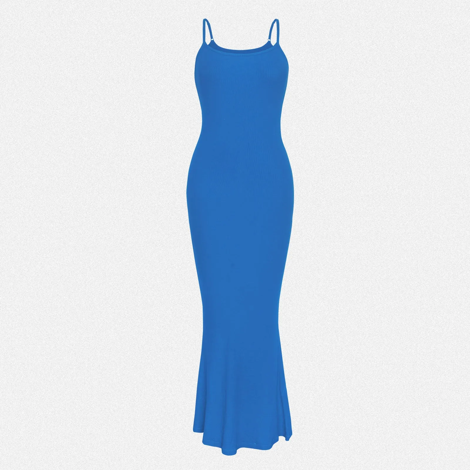 Shaperin Spaghetti Strap Ribbed Bodycon Maxi Dress