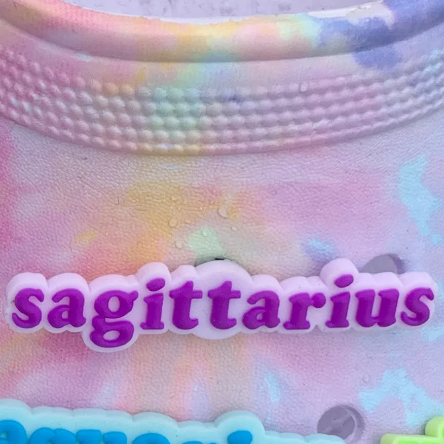SHOE CHARMS - WRITTEN SAGITTARIUS