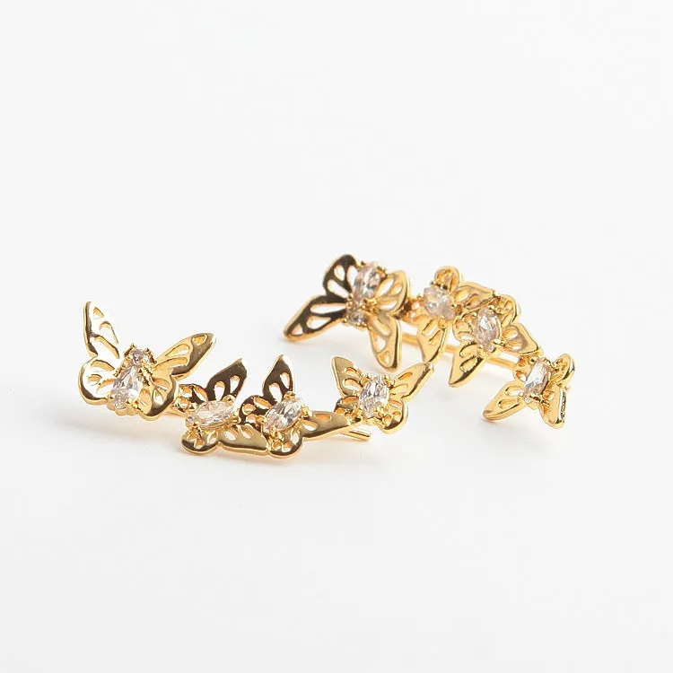 Social Butterfly Linear Earrings