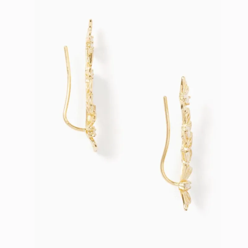 Social Butterfly Linear Earrings