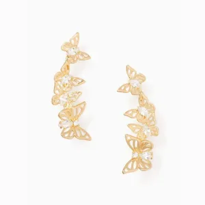 Social Butterfly Linear Earrings