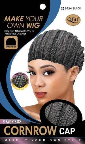 Straight back cornrow wig cap