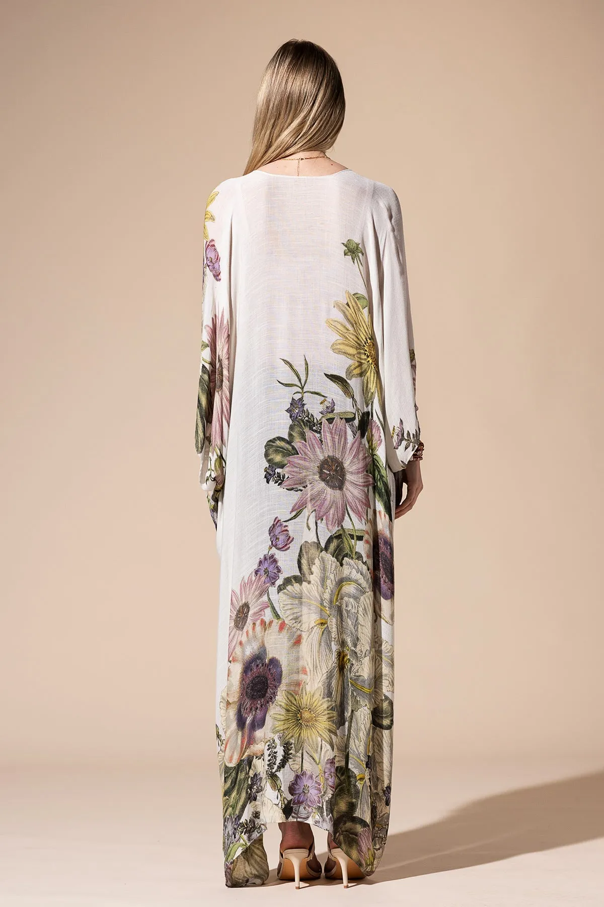 Sunflower Floral Duster Kimono