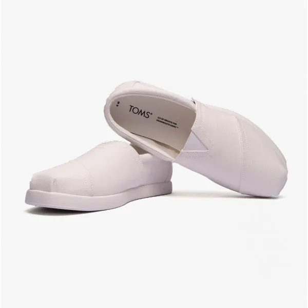 TOMS ALP FWD Mens Cotton Espadrille White