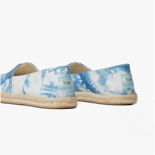 TOMS ALPARGATA ROPE Womens Cotton Slip-On Shoes Blue