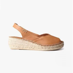 Toni Pons BERNIA Womens Leather Slingback Espadrilles Tan