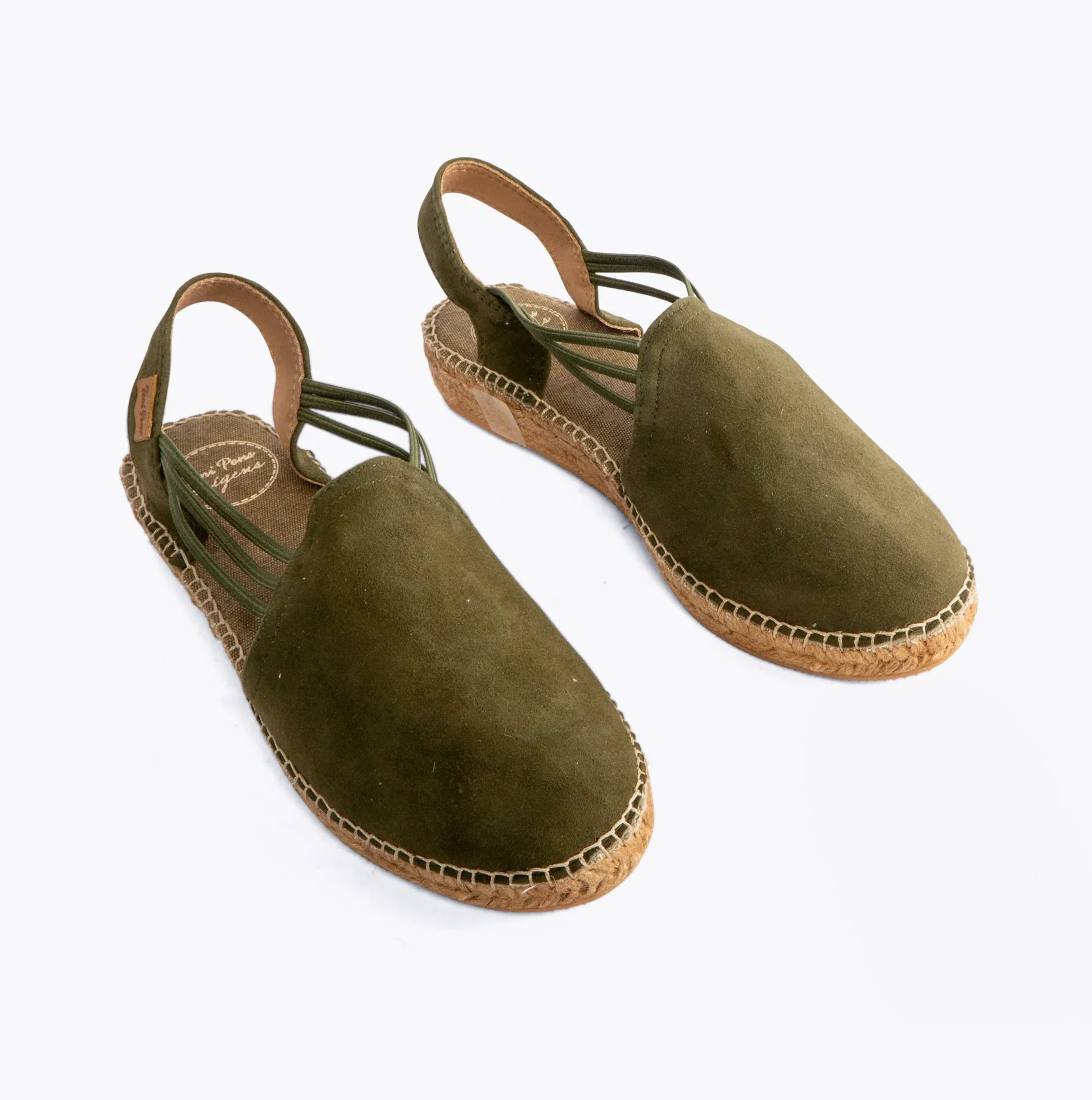Toni Pons TER Womens Vegan Wedge Espadrilles Khaki