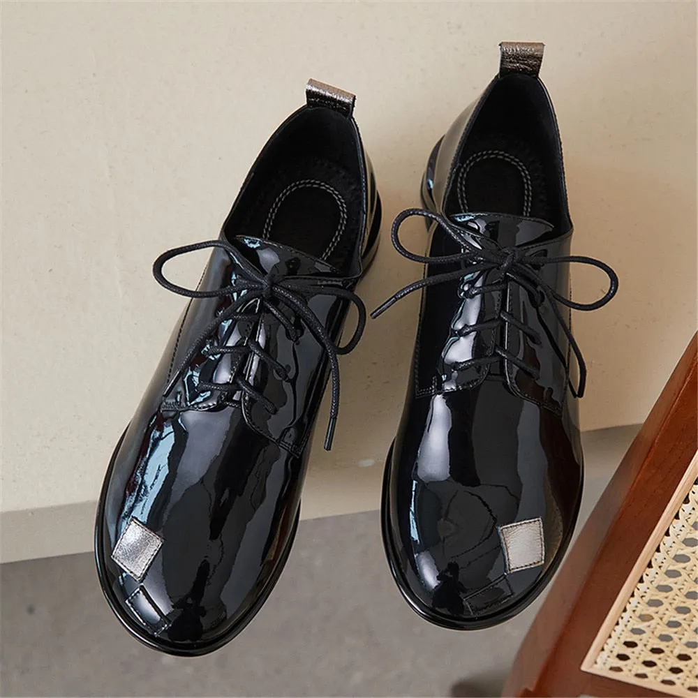 Uma Patent Leather Brogues - SIZE 39/ US 8