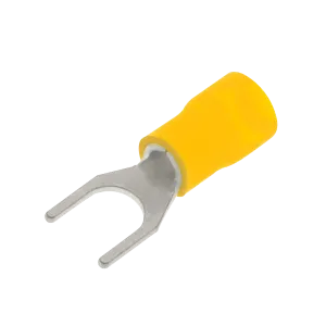 Unicrimp QYF6 Yellow Fork Terminal 6mm (100 Pack)