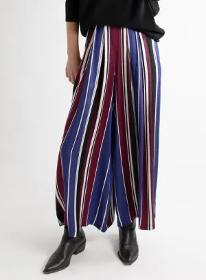 Vienna Pant - Cool Toned Stripe