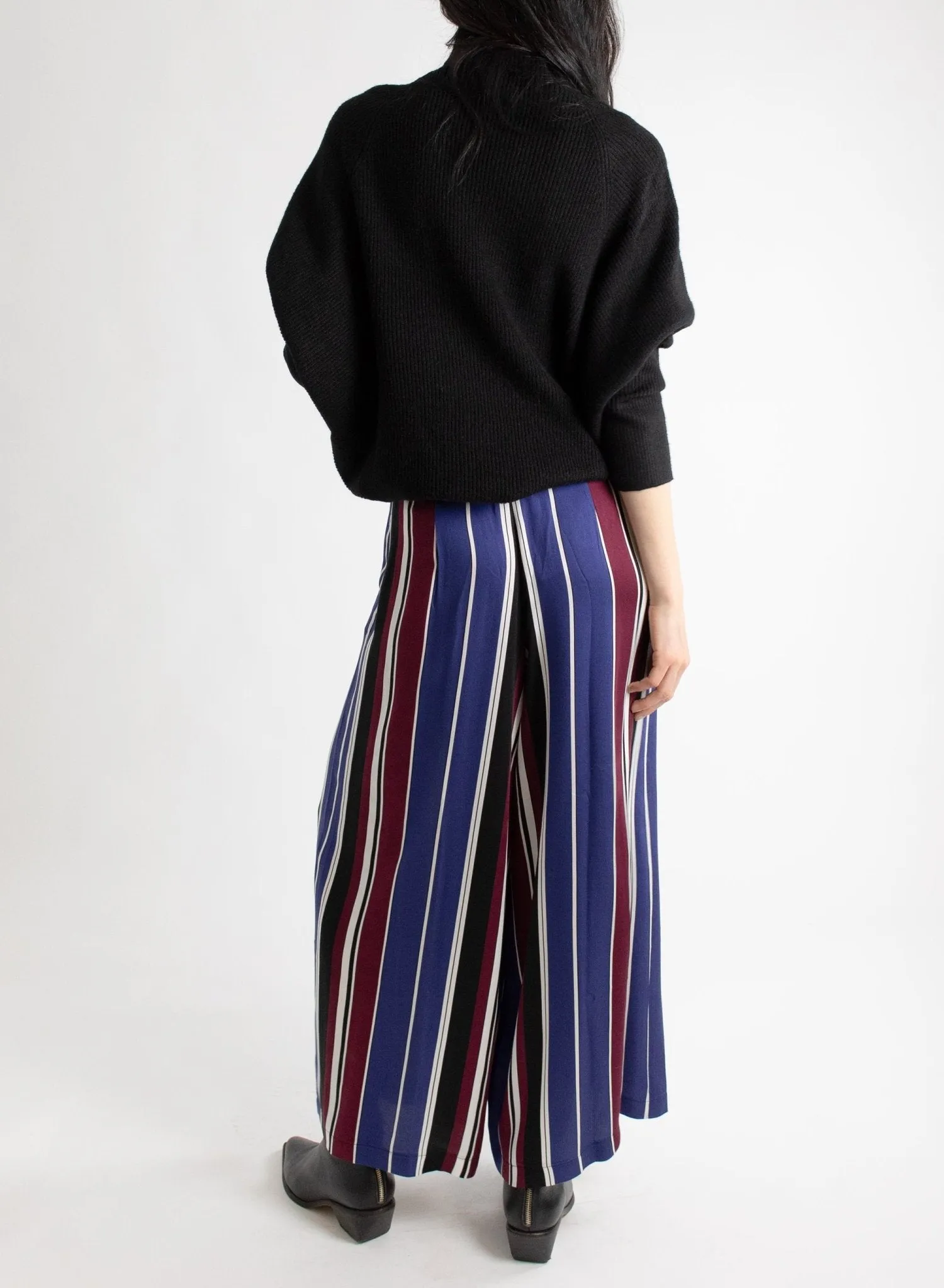Vienna Pant - Cool Toned Stripe
