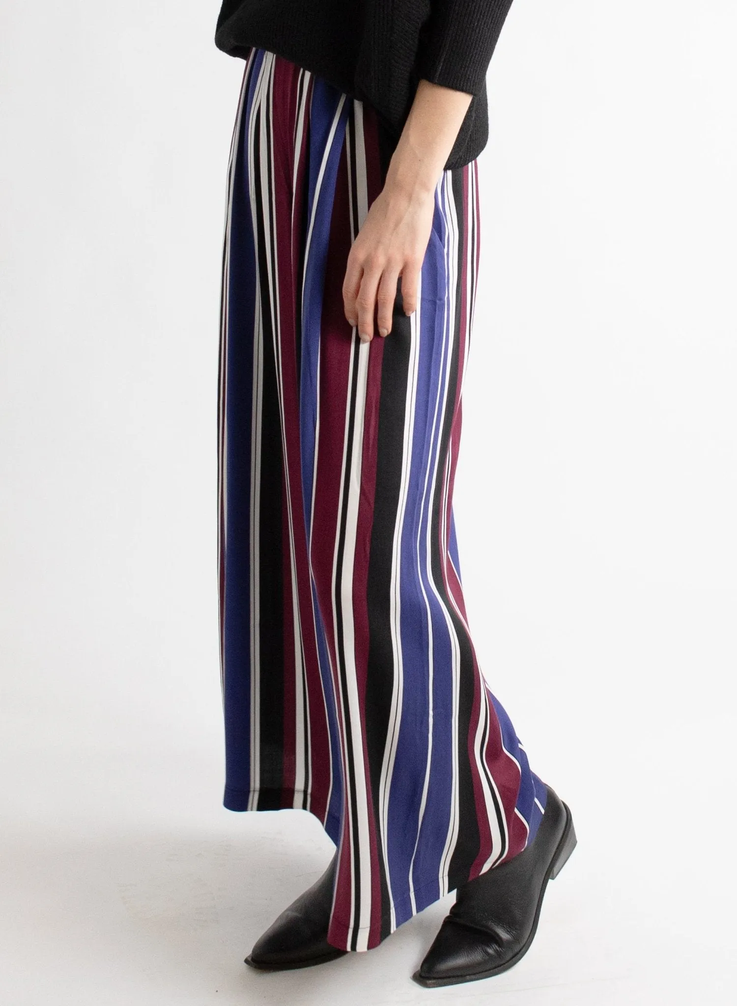 Vienna Pant - Cool Toned Stripe