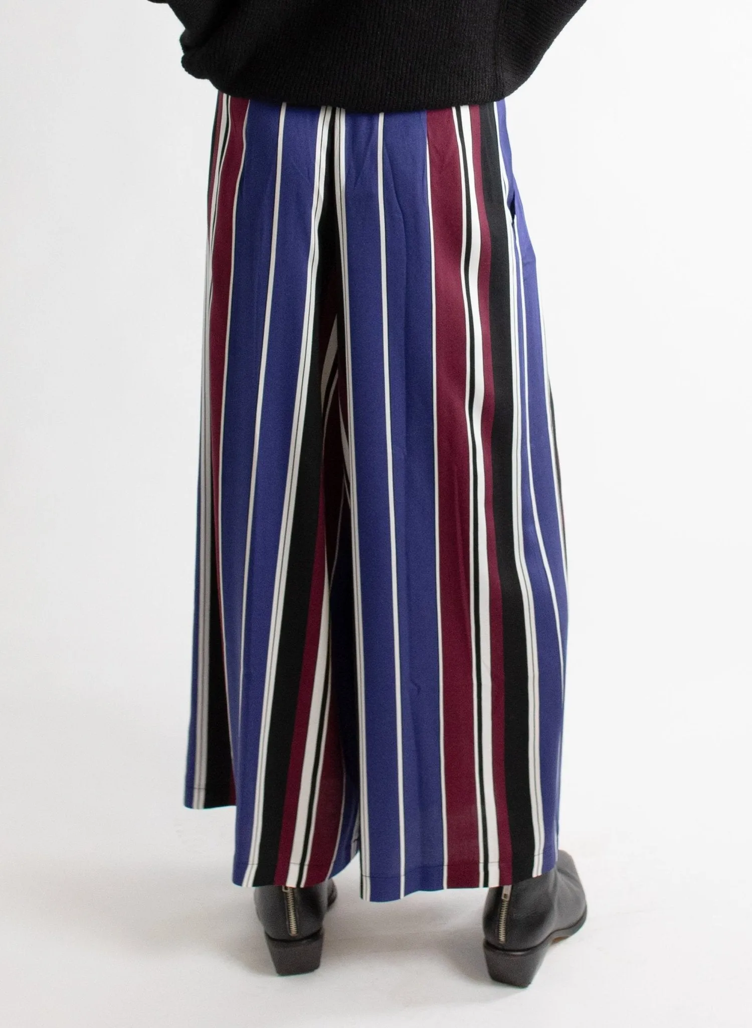 Vienna Pant - Cool Toned Stripe