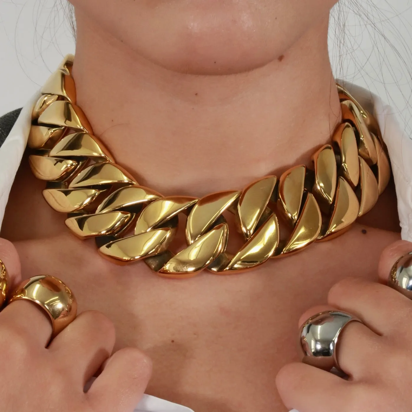 Widened Cool Cuban Chain Necklace